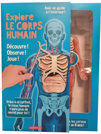 Explore le corps humain ! Découvre ! Observe ! Joue ! Avec une maquette transparente du corps humain