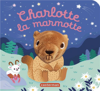LES BEBETES - T117 - CHARLOTTE LA MARMOTTE - LIVRE MARIONNETTE POUR BEBE - DES 3 MOIS