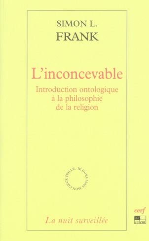 L'inconcevable. Introduction ontologique à la philosophie de la religion