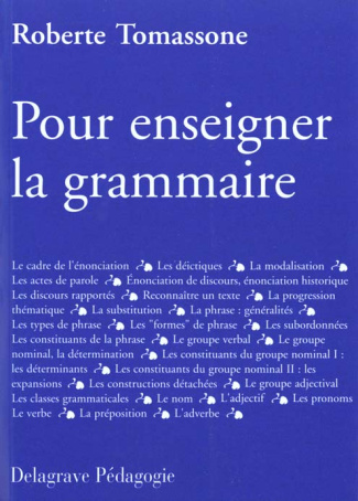 Pour enseigner la grammaire