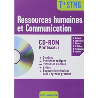 Ressources humaines et communication Tle STMG. Avec 1 CD-ROM