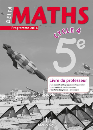 DeltaMaths 5e. Livre du professeur, Edition 2016