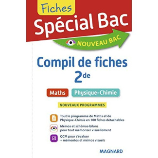 SPECIAL BAC COMPIL DE FICHES MATHS, PHYSIQUE-CHIMIE 2DE - TOUT LE PROGRAMME EN 100 FICHES, MEMOS, SC