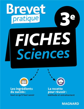 Fiches Sciences 3e. Physique-chimie, SVT, techno, Edition 2021