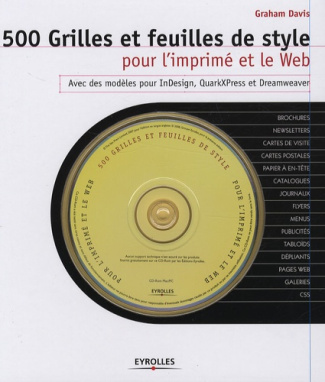 500 Grilles et feuilles de style pour l'imprimé et le Web. Avec 1 CD-ROM