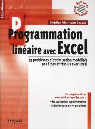 Programmation linéaire avec Excel