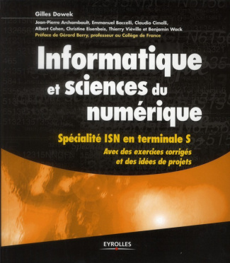 Informatique et sciences du numérique. Spécialité ISN en terminale S