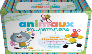 Animaux en pompons. Un livre et tout le matériel pour réaliser 12 modèles d'animaux tout doux
