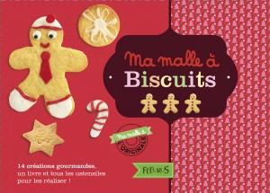 Ma malle à biscuits. Avec 1 livre, 1 emporte-pièce bonhomme et ses accessoires, 6 tampons, 1 rouleau