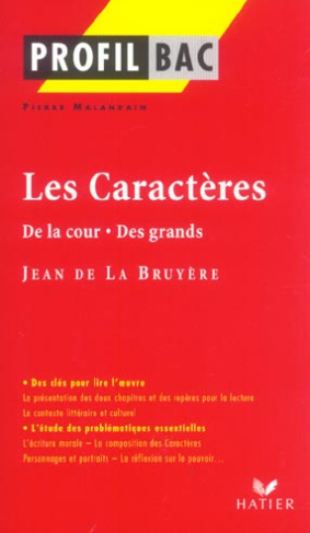 Les Caractères, Jean de La Bruyère. De la cour, Des grands