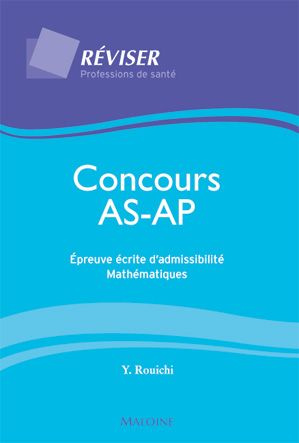 Concours AS-AP. Epreuve écrite d'admissibilité, Mathématiques