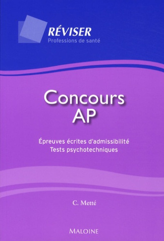 Concours AP. Epreuves écrites d'admissibilité - Tests psychotechniques