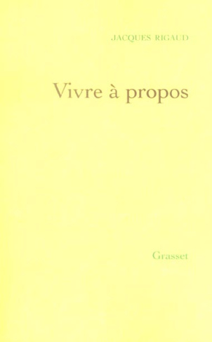 Vivre à propos