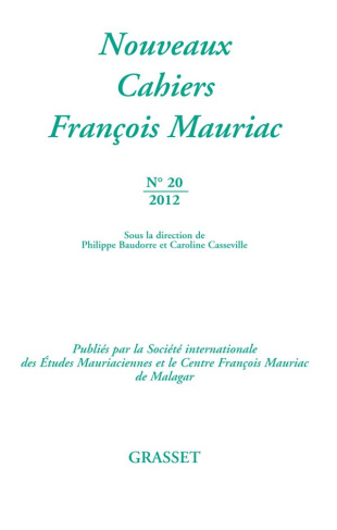 Nouveaux Cahiers François Mauriac N° 20/2012