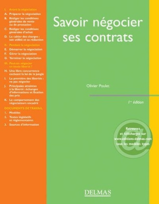 Savoir négocier ses contrats. 1e édition 2007