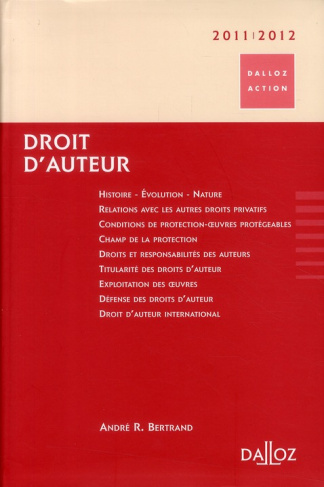 Droit d'auteur. Edition 2011-2012