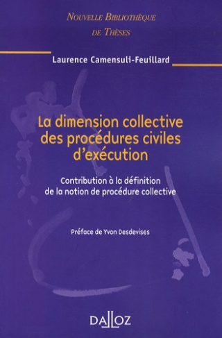 La dimension collective des procédures civiles d'exécution. Contributions à la définition de la noti