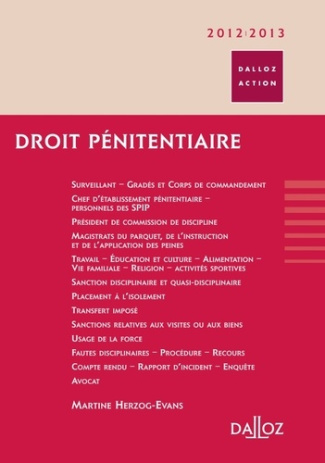 Droit pénitentiaire. 2e édition 2012