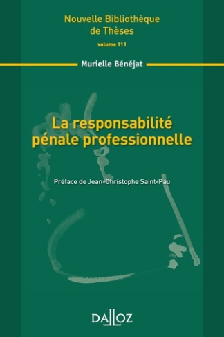 La responsabilité pénale professionnelle
