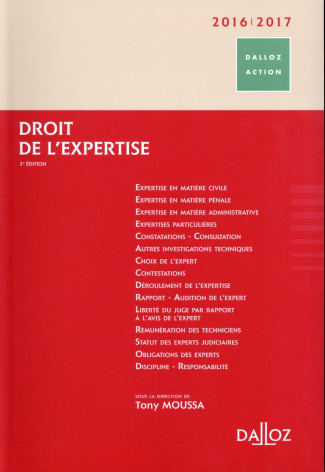 Droit de l'expertise. 3e édition