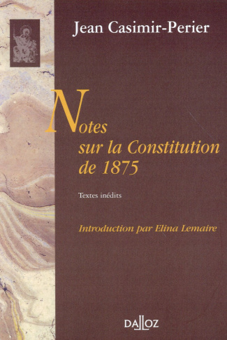 Notes sur la Constitution de 1875
