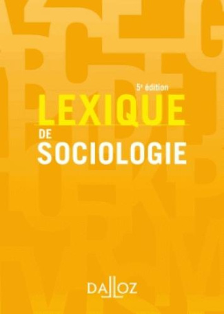 Lexique de sociologie. 5e édition