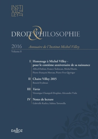 Droit & Philosophie N° 8/2016