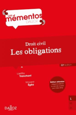 DROIT CIVIL. LES OBLIGATIONS - 22E ED.