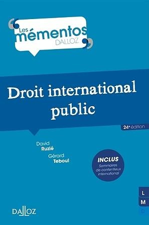 Droit international public. 24e édition