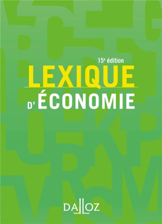 Lexique d'économie. 15e édition
