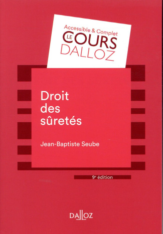 Droit des sûretés. 9e édition