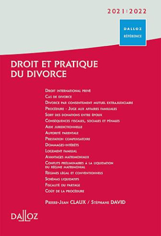 Droit et pratique du divorce. Edition 2022-2023