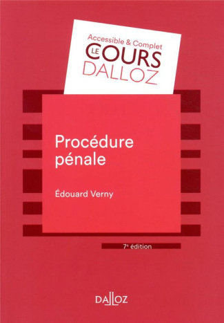 Procédure pénale. 7e édition
