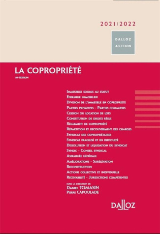 La copropriété. Edition 2021-2022