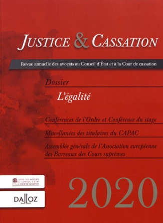 Justice & Cassation 2020 : L'égalité