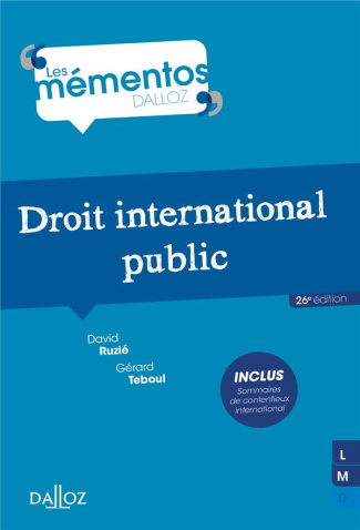 Droit international public. 26e édition