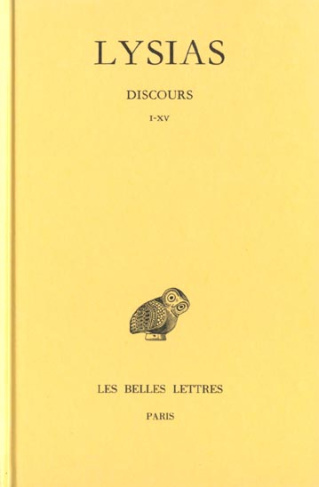 Discours. Tome 1, Volume 15, Edition bilingue français-grec ancien