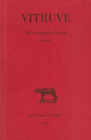 DE L'ARCHITECTURE LIVRE IX BILINGUE