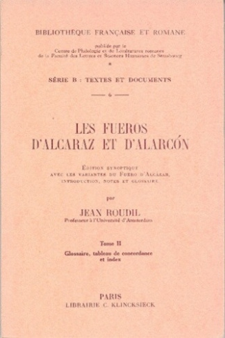 Les Fueros d'Alcaraz et d'Alarcon