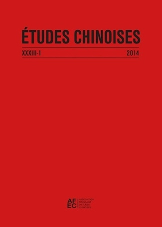 Etudes chinoises N° 33/1 2014 : Les activités, le corps et ses soins dans les calendriers de la Chin