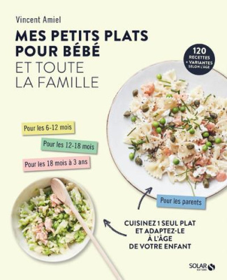 Mes petits plats pour bébé et toute la famille. Cuisinez 1 seul plat et adaptez-le à l'âge de votre