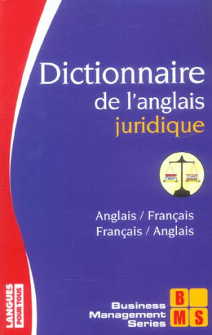 Dictionnaire de l'anglais juridique
