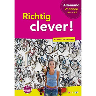 RICHTIG CLEVER 2EME ANNEE - COFFRET CLASSE 2 CD AUDIO   1 DVD