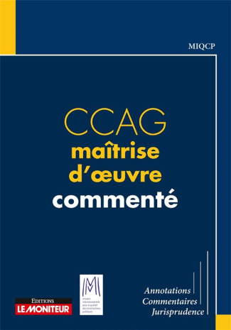 CCAG maîtrise d'oeuvre commenté