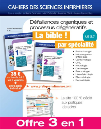 Défaillances organiques et processus dégénératifs UE 2.7. Pack 2 volumes avec accès au site Pratique