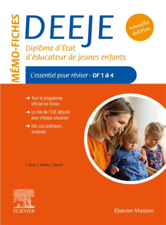 Mémo-fiches DEEJE, Diplôme d'Etat d'éducateur de jeunes enfants. L'essentiel pour réviser, Domaines