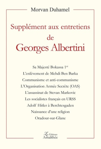 SUPPLEMENT AUX ENTRETIENS DE GEORGES ALBERTINI