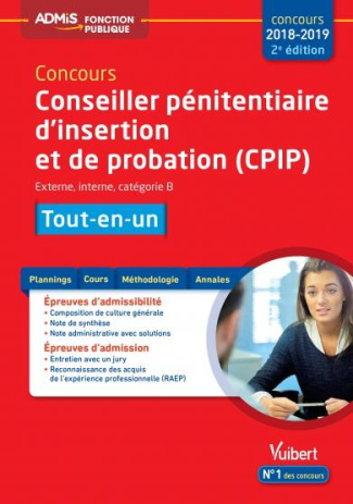 Concours conseiller pénitentiaire d'insertion et de probation (CPIP) - Externe, interne, catégorie B