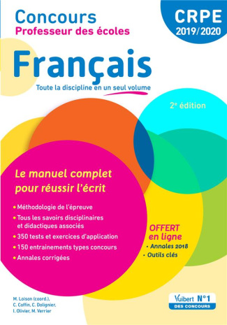 Français. Le manuel complet pour réussir l'écrit, Edition 2019-2020