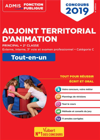 Concours adjoint territorial d'animation principal de 2e classe. Tout-en-un Categorie C, Edition 201